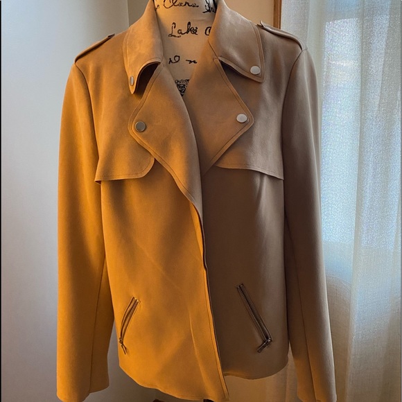 INC International Concepts Women’s Faux Suede Jacket - Picture 1 of 4